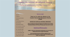 Desktop Screenshot of canadianmetaphysicalministry.com